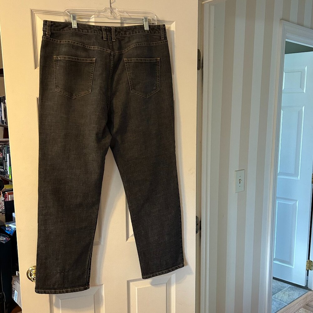 Chicos Platinum Grey Jeans, Size 3 (16-ish)